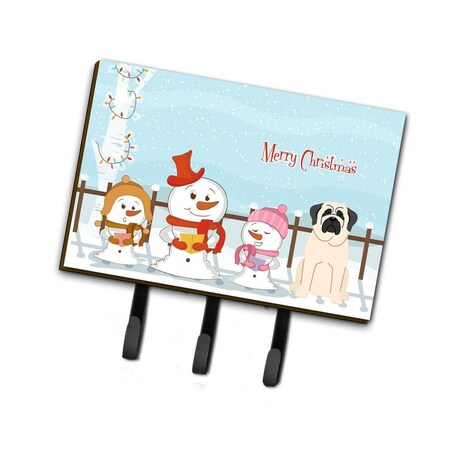 Carolines Treasures Merry Christmas Carolers Mastiff White Leash or Key Holder BB2348TH68